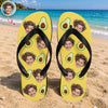 Custom Photo Tropical Summer Pattern Flip Flops - Personalized Beach Gift CH07 911604