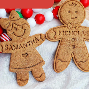Personalized Gingerbread Name Family Gift Ginger Cookie Stamp LM32 897423