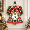 Custom Family Initial Christmas Bell Door Sign, Holiday Monogram Gift HO82 903866