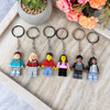 Personalized Couple Keychains, Matching Mini Figure Keyring Set, Boyfriend Girlfriend Anniversary Gift HO82 904294