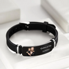 Custom Photo Personalized Engraved Black Bracelet For Him Perfect Gift For Father's Day TH10 169777