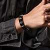 Custom Photo Personalized Engraved Black Bracelet For Him Perfect Gift For Father's Day TH10 169777