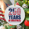 250 Years of Greatness USA Flag Patriotic 1776-2026 Anniversary Ceramic Ornament LM32 895233