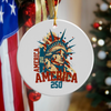 America 250 USA Freedom Liberty America 250 Anniversary Ceramic Ornament HO82 894560