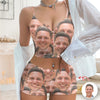 Custom Funny Face Appliques Notched Neckline Lingerie Set LM32 893907