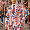 250 Years Anniversary America 1776-2026 Patriotic Men's Suit HO82 901682