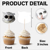 Custom Photo Funny Cat Funny Personalized Decoration Cupcake Toppers HA75 891988