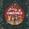 Custom Cute 3D Dog Merry Christmas Gift Door Sign For Dog Lovers LM32 897255