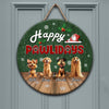 Custom Cute 3D Dog Merry Christmas Gift Door Sign For Dog Lovers LM32 897255