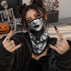 Dark Gothic Neck Gaiter Mask, Horror Skull Graphic Face Cover for Adults LM32 670397