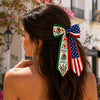 Personalized Name Mexico And US Flag Ribbon Hair Bow K228 903370