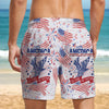 USA 250 Years of Freedom 1776–2026 American Flag Beach Shorts TH10 169111
