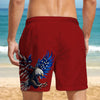 American Flag Eagle Patriotic 1776 Beach Short LM32 669227