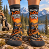 Personalized Lucky Hunting Socks, Custom Name Deer Hunting Socks CH07 180848