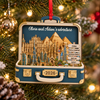 Personalized Couple Adventure Travel Suitcase Christmas Wood Ornament LM32 670683