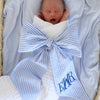 Personalized Embroidered Baby Name Monogram Newborn Bow Sash LM32 669905