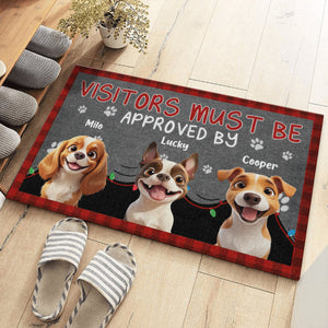 Custom 3D Cute Dog Visitors Mus Be Approved By Dog Personalized Doormat HA75 898186
