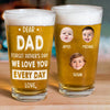 Custom Photo We Love You Every Day Family Beer Glass Gift For Father's Day HO82 893680