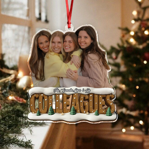 Custom Funny Photo Bestie Photo Christmas Tree Acrylic Ornament LM32 895953