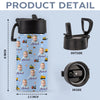 Custom Photo Cute Pattern Kids Water Bottle - Personalized Back To School Gift HO82 902850