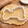 Personalized Name Santa Dog Christmas Shaped Cookie Stamp HA75 57010