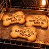 Personalized Name Santa Dog Christmas Shaped Cookie Stamp HA75 57010