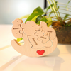 Personalized Wooden Mommy Rolling Bear Family Puzzle, Family Home Decor HA75 920738