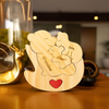 Personalized Wooden Mommy Rolling Bear Family Puzzle, Family Home Decor HA75 920738