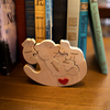 Personalized Wooden Mommy Rolling Bear Family Puzzle, Family Home Decor HA75 920738
