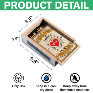 Personalized Gift For Couple Anniversary Unique Large Matchbox LM32 893799
