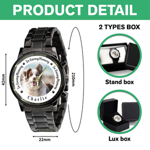 Custom Pet Memorial Photo - Personalized Men's Watch Gift For Dog Cat Lovers TH10 894261