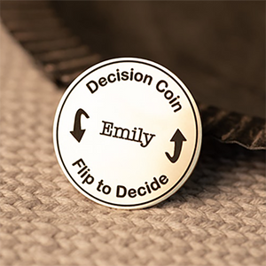 Decision Coin Custom Engraved Brass Coin Couples Gifts for Him or Her Anniversary Gift Birthday Gift Christmas Gift CH07 895600