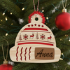 Custom Name Christmas Beanie Hat Layered Wood Ornament CH07 896630