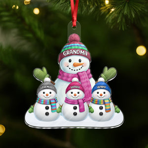 Custom Name Snowman Family Acrylic Ornament CH07 899778