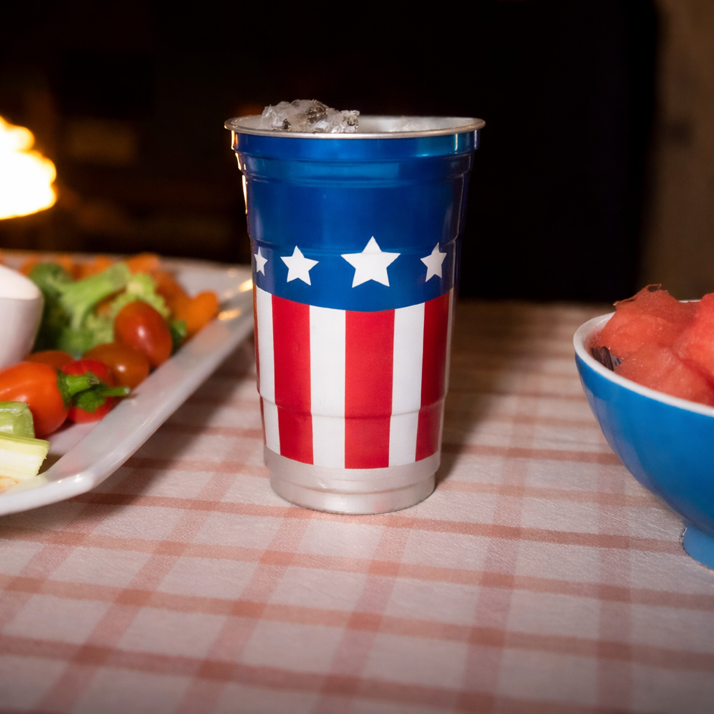 America's 250th Birthday Patriotic 20oz Reusable Aluminum Cups For Parties, Events LM32 899295