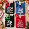 Personalized Sweet Christmas Wishes Cheer Potholder, Christmas Cookie Gift LM32 670539