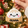 Personalised Name Christmas Squishy Dumpling Acrylic Ornament LM32 670319