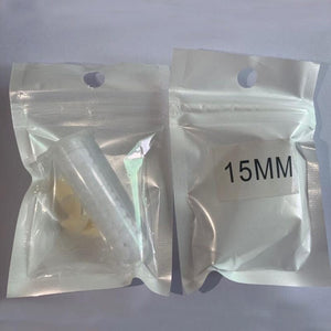 GeckoCustom 1 Pair Vampire Teeth Fangs Dentures Props Halloween Costume Props False Teeth Solid Glue Denture Adhesive Halloween Party Decor 1.5cm with glue 1