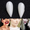GeckoCustom 1 Pairs Halloween Teeth Fangs Dentures Props Party Costume DIY Cosplay Horror 5g Glue Friends Gifts Cosplay Witch False Fangs