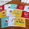 GeckoCustom 12pcs Merry Christmas Mini Greeting Cards Kids New year Gift Cards Natal Navidad 2024 Xmas Christmas Party Decorations Postcard