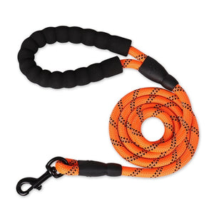 GeckoCustom 150/200/300cm Strong Dog Leash Pet Leashes Reflective Leash For Big Small Medium Large Dog Leash Drag Pull Tow Golden Retriever Orange / 0.8cm 150cm