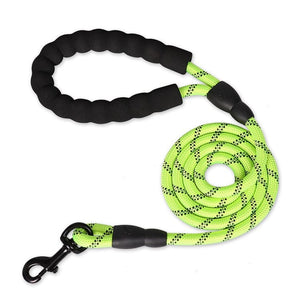 GeckoCustom 150/200/300cm Strong Dog Leash Pet Leashes Reflective Leash For Big Small Medium Large Dog Leash Drag Pull Tow Golden Retriever Green / 0.8cm 150cm