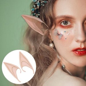 GeckoCustom 1Pair Cosplay Latex Fairy Angel Elf Ears Halloween Masquerade Party Costumes