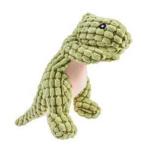 GeckoCustom 1PC Cats and Dogs Pet Plush Dinosaur Toys Interactive Dog Chew Toys Plush Stuffing Pet Supplies B / 25X9CM / CN