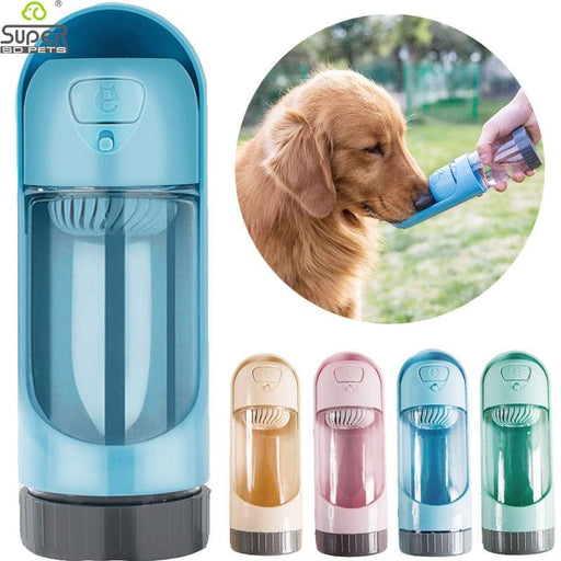 GeckoCustom 1PC Portable Pet Dog Water Bottle Feeder for Small Large Dogs Pet Product Travel Puppy Drinking Bowl Outdoor Pet Water Dispenser