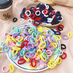 GeckoCustom 20/50pcs Kids Elastic Hair Bands Girls Sweets Scrunchie Rubber Band for Children Hair Ties Clips Headband Baby Hair Accessories