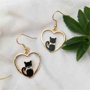 GeckoCustom 2023 New Funny Small Black Cat Earring for Women Girl Fashion Cute Animal Earrings Fashion Party Jewelry Gifts Wholesale 19 / China