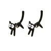 GeckoCustom 2023 New Funny Small Black Cat Earring for Women Girl Fashion Cute Animal Earrings Fashion Party Jewelry Gifts Wholesale