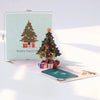 GeckoCustom 3D Pop UP Christmas Cards Santa Greeting Invitations Card Party Children Gifts New Year Thank You Card Anniversary Gift Postcard xmas tree