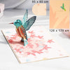 GeckoCustom 3D Pop UP Greeting Cards For Gifts Hummingbird